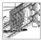 BOMANN GSP 850 - Foldable cup shelves - 2
