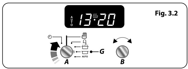 FALCON MODERN PROFESSIONAL+ 110 INDUCTION (CRA¨ME) - Mise en marche et arrêt du four avec minuterie - 1