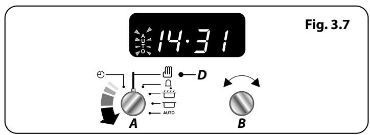 FALCON MODERN PROFESSIONAL+ 110 INDUCTION (CRA¨ME) - Mise en marche et arrêt du four avec minuterie - 4