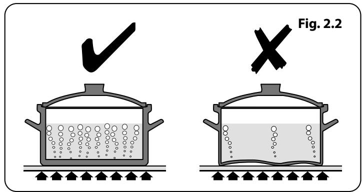 FALCON MODERN PROFESSIONAL+ 110 INDUCTION (CRA¨ME) - La table de cuisson - 1