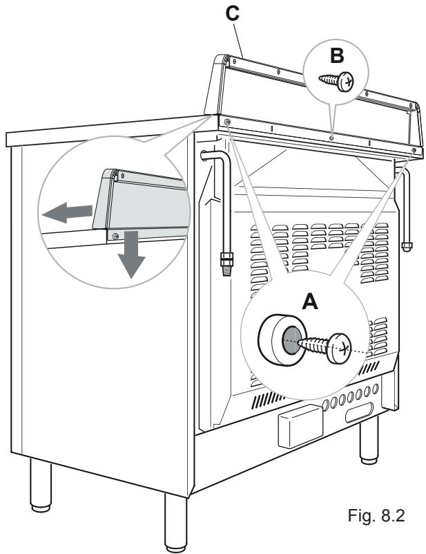 DELONGHI MEM965NN  -  MEM965RA -  MEM965RX -  MEM965TBX -  MEM965TNX -  MEM965XX - Montage du dosseret - 1