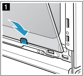 BALAY 3HB5848A0 - 3HB5848N0 - 3HB584CA0 - Fitting the door on the appliance - 1