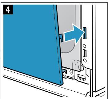 BALAY 3HB5848A0 - 3HB5848N0 - 3HB584CA0 - Fitting the door on the appliance - 4