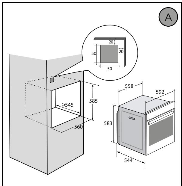SAUTER SOP6204LB - Choix de l'emplacement et encastrement - 4