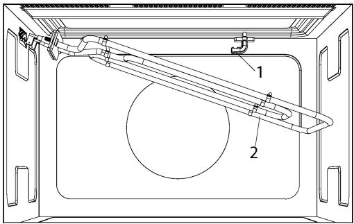 TEKA ML 8220 BIS ST - Plafond du four - 1