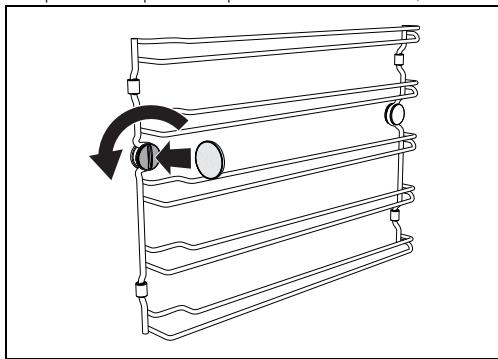 SMEG SO6606APNR - Démontage des glissières de support pour grilles et lèchefrites - 2