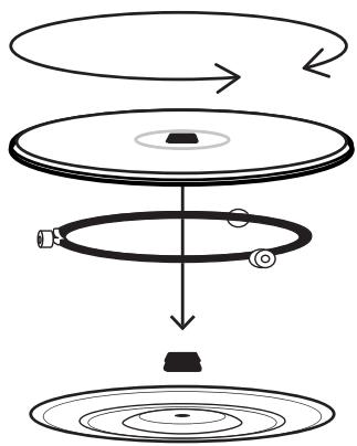 ESSENTIELB EM301N - Le plateau tournant en verre - 1