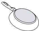 BOSCH PUE61RBB5E - PUE61RBB5E - Size and characteristics of the cookware - 1