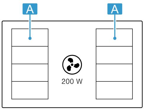 NEFF T58PL6EX2 - Répartition des zones de cuisson - 1