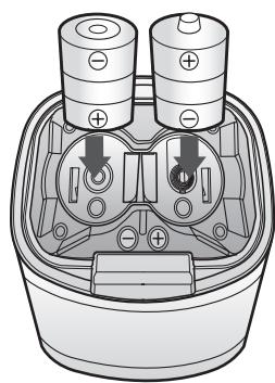 SAMSUNG VR10M701IUW/ET - Inserimento delle batterie - 2