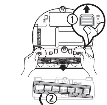 SAMSUNG VR10M701IUW/ET - Limpeza da escova e da ferramenta de pala automatica - 1