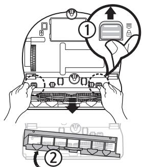 SAMSUNG VR10M701IUW/ET - Pulizia della spazzola e della bocchetta automatica - 1