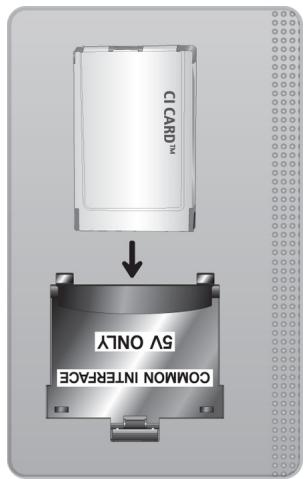 SAMSUNG UE43AU7105  -  UE43RU7105 -  UE50AU7105 -  UE50RU7105 -  UE65AU7105 -  UE75AU7105 -  UE85AU7105 - Connexion de la carte cl ou cl+ - 1