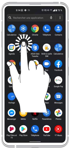 ASUS ZENFONE 8 FLIP - Ouvrir une application - 1