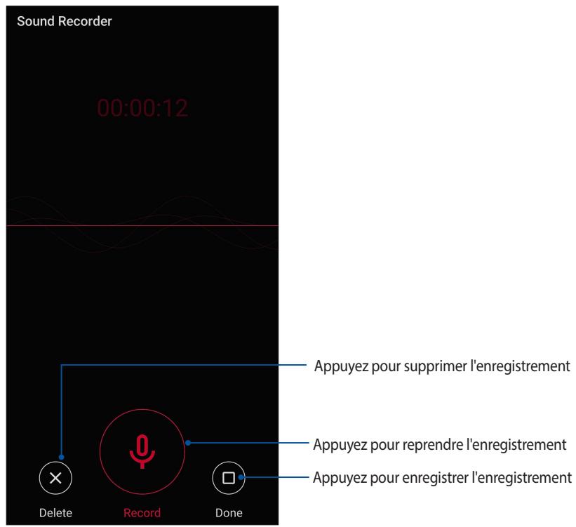 ASUS ZENFONE 8 FLIP - Suspendre un enregistrement - 1