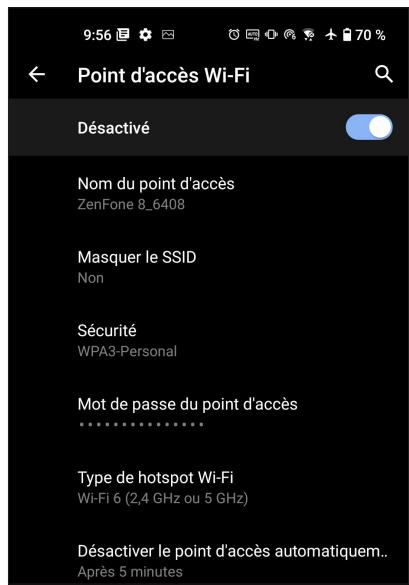 ASUS ZENFONE 8 FLIP - Partage de connexion wi-fi - 1