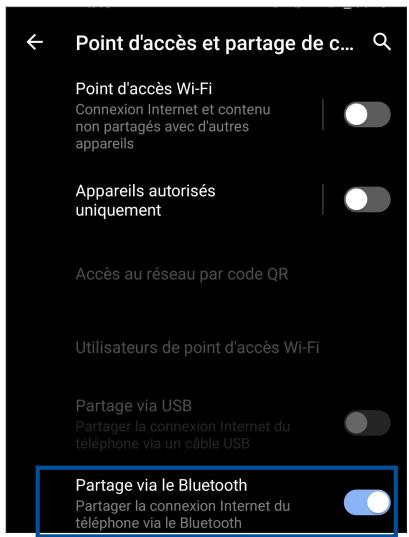 ASUS ZENFONE 8 FLIP - Partage de connexion bluetooth - 1