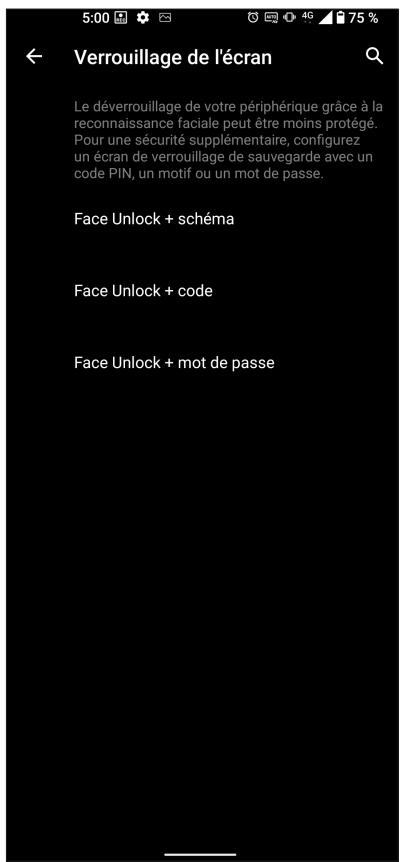 ASUS ZENFONE 8 FLIP - Configurer le déverrouillage par reconnaissance faciale à partir du menu des paramètres - 3