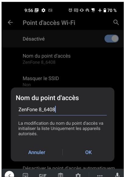 ASUS ZENFONE 8 FLIP - Partage de connexion wi-fi - 2