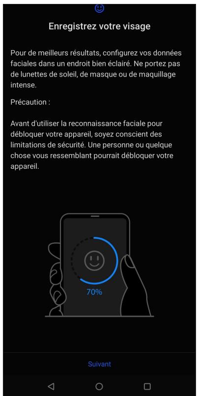 ASUS ZENFONE 8 FLIP - Configurer le déverrouillage par reconnaissance faciale à partir du menu des paramètres - 4