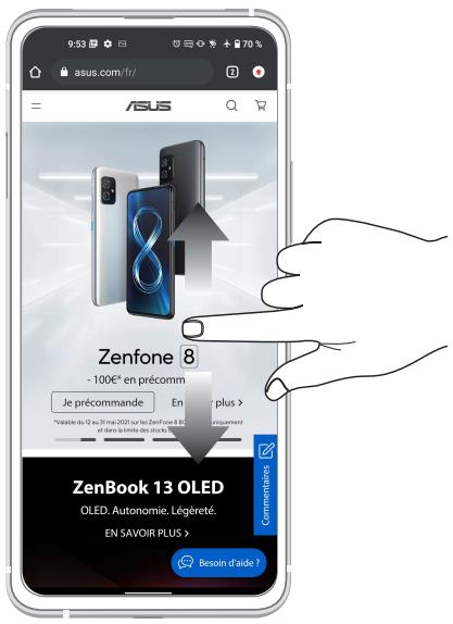 ASUS ZENFONE 8 FLIP - Naviguer entre plusieurs pages ou écrans - 2