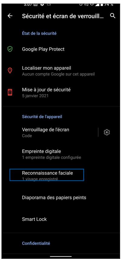 ASUS ZENFONE 8 FLIP - Configurer le déverrouillage par reconnaissance faciale à partir du menu des paramètres - 2