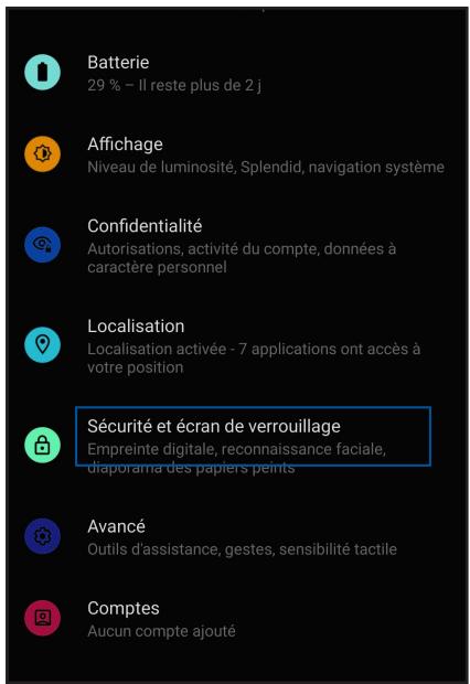 ASUS ZENFONE 8 FLIP - Personnaliser l'écran de verrouillage - 1