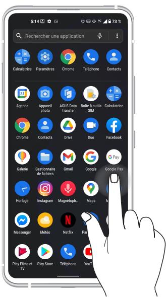 ASUS ZENFONE 8 FLIP - Déplacer ou supprimer un élément - 1