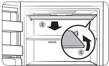 SAMSUNG BESPOKE RZ32A748522 - Volet de la clayette supérieure (modèles applicables uniquement) - 1