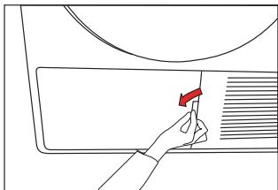 BEKO DPU7404XE - Cleaning the filter drawer - 1