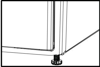 BEKO DPU7404XE - Regolazione dei piedini - 1