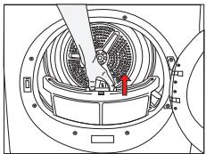 BEKO DPU7404XE - Cleaning Lint Filter / Loading Door Inner Surface - 1