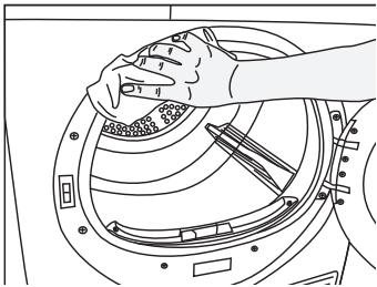 BEKO DPU7404XE - To clean the lint filter: - 5