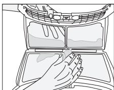 BEKO DPU7404XE - Pulizia del filtrlo lanugine / superficie interna porta di carico - 4