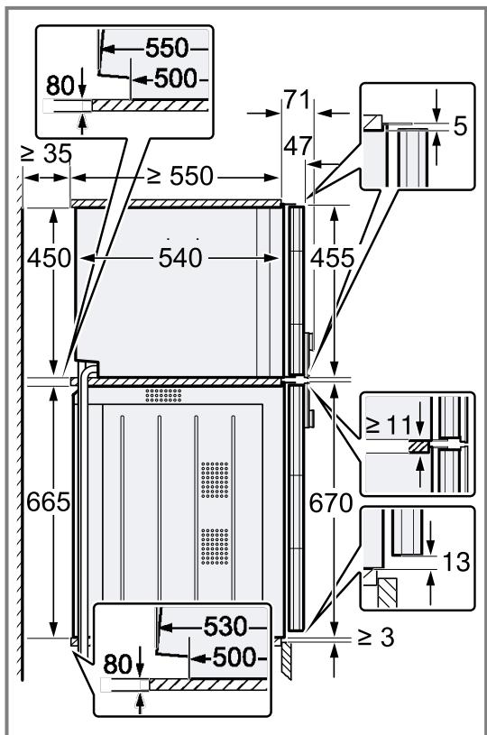 GAGGENAU BS484112  -  BS484112 - Installer l'appareil dans un meuble haut - 4