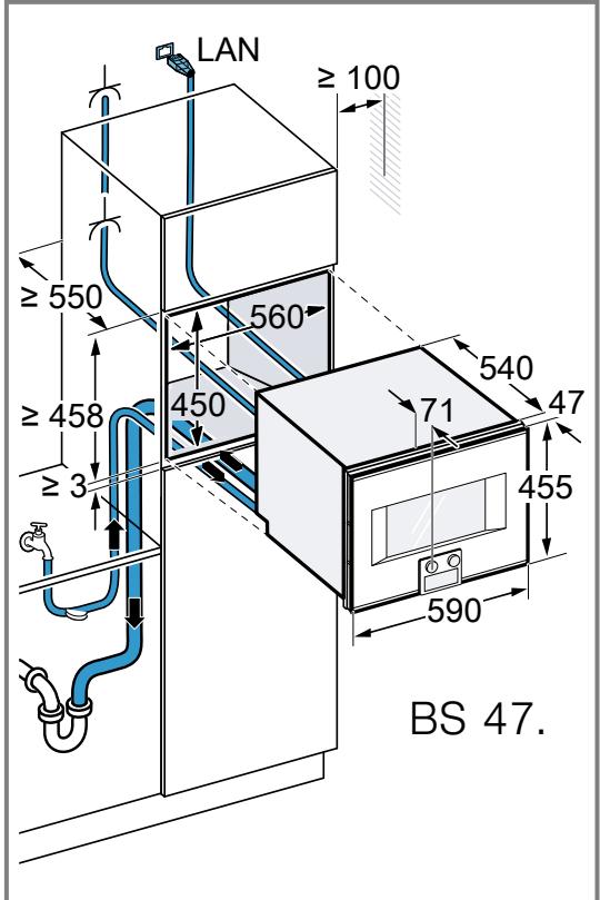 GAGGENAU BS484112  -  BS484112 - Installer l'appareil dans un meuble haut - 1