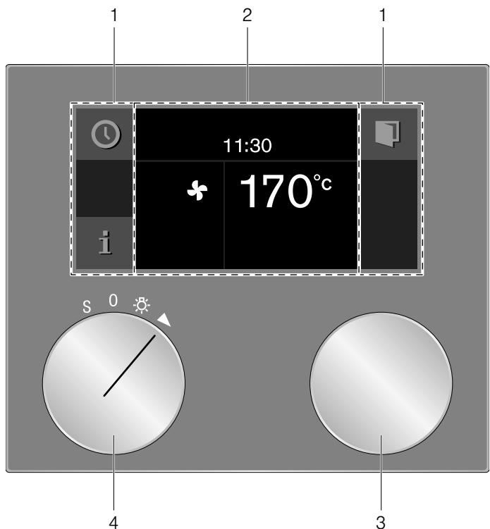 GAGGENAU BO450112  -  BO450112 - Afficheur et éléments de commande - 1