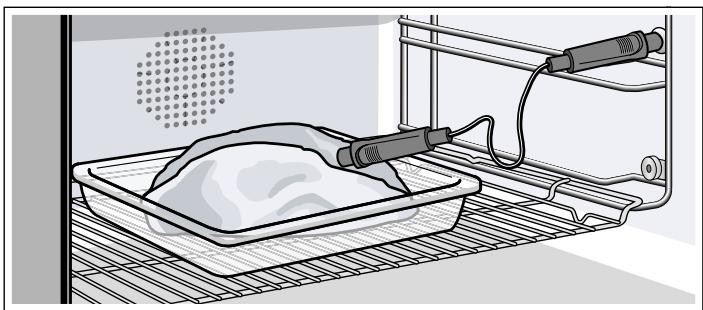 GAGGENAU BO450112  -  BO450112 - Introduire la sonde thermométrique dans l'aliment à cuire - 1