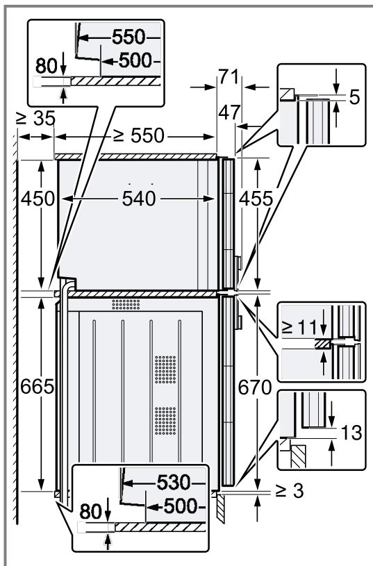 GAGGENAU BS475112  -  BS475112 - Installer l'appareil dans un meuble haut - 4