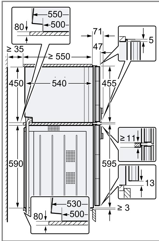 GAGGENAU BS475112  -  BS475112 - Installer l'appareil dans un meuble haut - 3