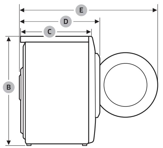 SAMSUNG WD90TA046BE - Caracteristiques techniques - 2