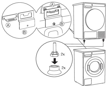 ASKO TDC1481HC.S - TDC1481HC.S - Pose en colonne sur un lave-linge - 1