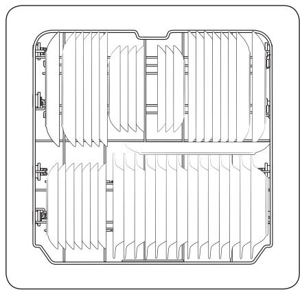 SAMSUNG DW60R7050FS - DW60R7050FW - Panier inférieur - 1