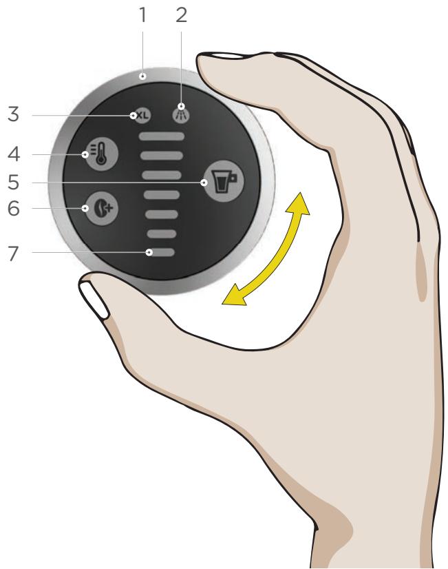 KRUPS DOLCE GUSTO GENIO S PLUS - BAGUE DE COMMANDE LED INTUITIVE - 1