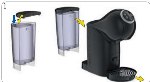 KRUPS DOLCE GUSTO GENIO S PLUS - RINÇAGE À LA PREMIÈRE MISE EN SERVICE - 1