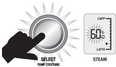 SAGE ORACLE SES 980 BTR - Réglage de la temperature du LAIT - 1