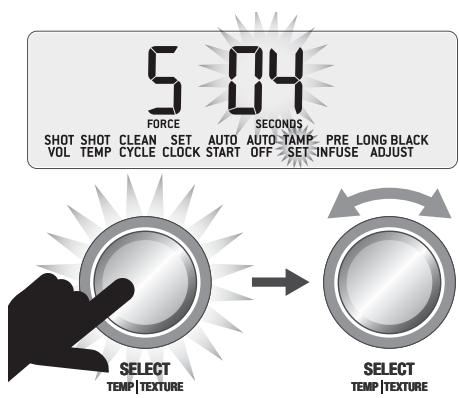 SAGE ORACLE SES 980 BTR - Réglage du tassement - 2