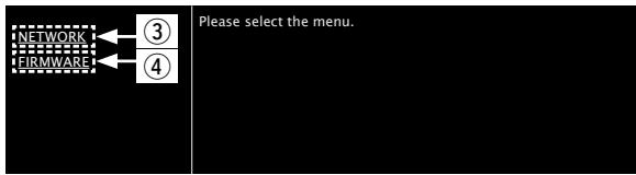 MARANTZ RC011CR - Lorsque le menu principal est affiché, cliquez sur l'élément de menu que vous poulez utiliser. - 1