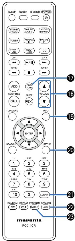 MARANTZ RC011CR - Touche POWER (O) - 1