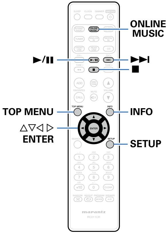 MARANTZ RC011CR - Écoute de Pandora® - 1